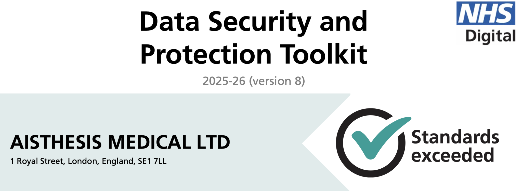 Aisthesis Medical Achieves NHS Data Security and Protection Toolkit ...